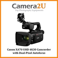 Canon XA70 UHD 4K30 Camcorder with Dual-Pixel Autofocus + Extra Ori BP820 Battery