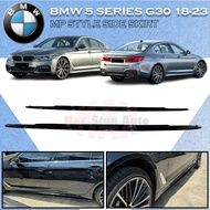 BMW 5 SERIES G30 2018-2023 MP STYLE SIDE SKIRT WITH PIANO BLACK MATERIAL ABS TEPI SKIRT WITH BLACK S