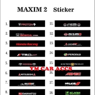 Front Windscreen Windshield Window Net Sticker Maxim 2