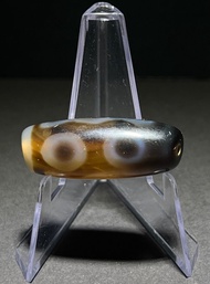 壇城兩眼老天珠 天珠 二眼天珠 西藏 藏傳 護身符 早期收藏 文玩