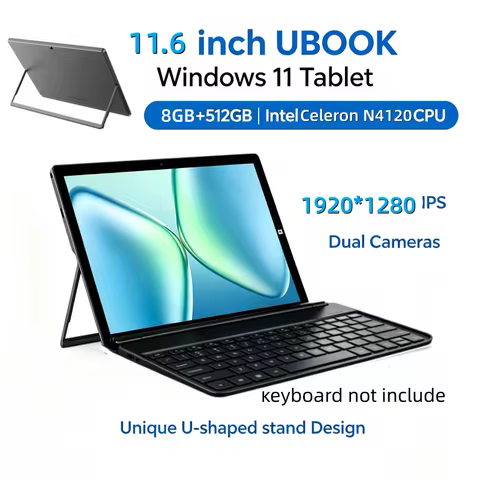 11.6 INCH 8GB RAM 512GB EMMC ROM A1 UBook Intel Celeron N4120 Windows 11 TABLET PC WIFI 1920*1280 IP