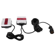 1 Set 12V Rear Combination LED Towing Trailer Tail Light 7 Pin Universal Brake Stop License Number P