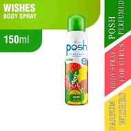 Wishes- Posh Perfumed Body Spray For Girls- Minyak Wangi- 150ml