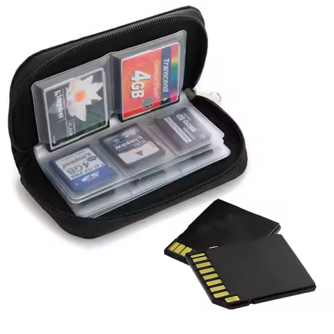 Memory Card Storage Bag- Fits SD, SDHC, Micro SD,Mini SD and 4X CF-With 22 Slots,Game Accessories me