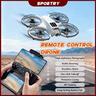 【🚚SPOETRY】E36 Remote Control Drone Mini Drone Brushless HD Aircraft Video Photography 360° Roll Flyi