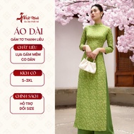 _Young and gentle willow silk brocade ao dai