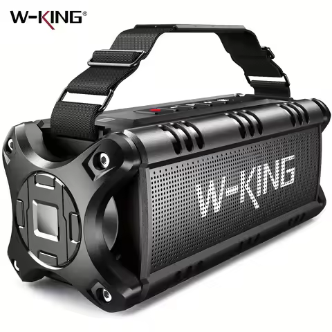 W-KING D8 Bluetooth Speaker, 50W RMS IPX6 Waterproof Loud Speakers Bluetooth Wireless, Large Outdoor