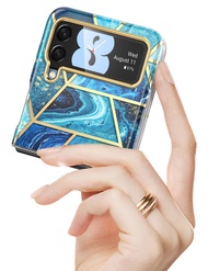 I-BLASON สำหรับ Samsung Galaxy Z Flip 3 Case 5G (2021) Cosmo เคสป้องกันไม่มีตัวป้องกันหน้าจอในตัว