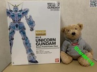 萬代 MG art of gundam東京會場限定 高達UC透明 覺醒 獨角獸