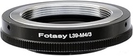Fotasy Adjustable Leica M39 Lens to M43 Adapter, M39 39mm LTM to MFT, fits Olympus E-PL8 E-PL9 E-M1 