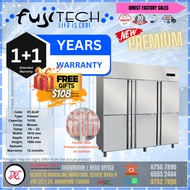 Upright Steel 6 Door Up Down Freezer - D1.6L6F