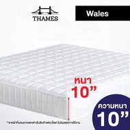 Thames ที่นอนHybrid ยางพาราแท้ สปริงเสริมยางพารา 10นิ้ว รุ่น Wales ที่นอน สปริง 2.3มม แก้ปวดหลัง ที่