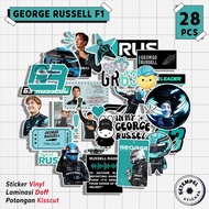 F1 GEORGE RUSSELL Sticker Pack 28pcs | F1 george russell vinyl sticker