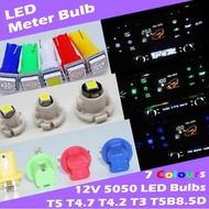 LED Meter Bulb T5 T4.7 T4.2 T3 B8.5D T10 1SMD 5050 Dashboard Aircon Warning Light bulb Kancil Wira A