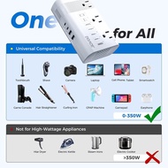 DOACE 220V to 110V Converter for European Travel - 350W Voltage Converter US to Europe with 4 QC+PD 