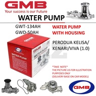 GMB BRAND WATER PUMP WITH HOUSING - GWT-134AH / GWD-50AH PERODUA MYVI KELISA/ KENARI/VIVA (1.0)