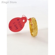 ∈Wing Sing 916 Gold Solid CBR Ring / Cincin Padu Emas (Size 21)