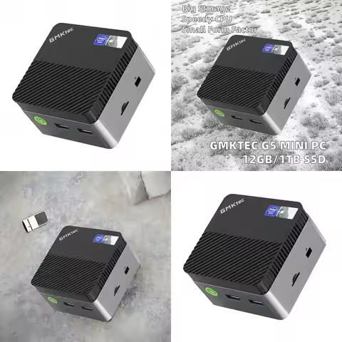 2026 HOT GMKtec G5 Alder Lake N97 MINI PC for Windows 11 Pro DDR5 4800MHz 12GB RAM 512GB M.2 2242 SS