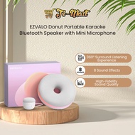EZVALO Donut Portable Karaoke Bluetooth Speaker with Mini Microphone