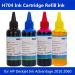 ✁【Malaysia Spot】 For Hp704 Ink Cartridge Refill Printer Ciss Hp 100Ml*4C
