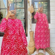 Midi dress wanita /Dress Korean style /Midi Dress Muslim /baju gamis wanita / Midi dress Rayon/ Midi