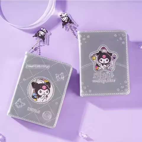 Genuine Sanrio Kuromi Notebook Portable Office Pocket Book Student Office Financial Handbook Journal