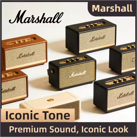 Hot 2026 Marshall Bluetooth Speaker Portable Wireless TWS True Wireless Stereo Loud Bass Mic for Sma