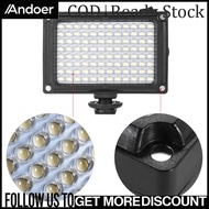 Andoer LED Panel Light Camera Light Andoer 96 LED Camera Light with 5500K / 3200K Filter CRI85+ Dimm