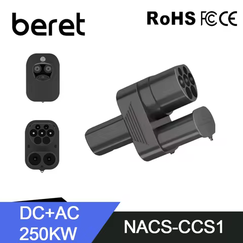 BERET CCS2 to Tesla AC+DC Adapter Fit for Tesla Model 3/X/Y CCS2 Combo NACS Adapter Support CCS2 and