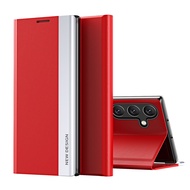 Case for Samsung Galaxy A55 / A35 / A25 / A13 4G / M55 Thin Slim Folio Flip Leather Kickstand Case C