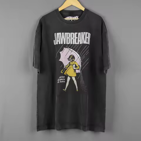 Jawbreaker T-Shirt Alternative Rock Punk Fugazi Jets to Brazil Cotton Men's Clothing Short Sleeve Su