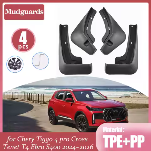 Car Mudflaps for Chery Tiggo 4 pro Cross Tenet T4 Ebro S400 2024~2026 Splash Guards Mud Flap Mudguar