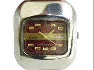 [專業] 機械錶 [TELUX 7168] 鐵力士 方型自動錶[金蔥面+星+日期][21石]中性錶/軍錶