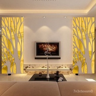 3DAcrylic Environmental Protection Mirror Big Tree Wall Sticker Living Room and Hotel Hallway Large Size Background Deco