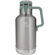 STANLEY Classic Vacuum Growler 1.9L Silver with Ice Container Keeps Carbonated Drinks and Beer Cold 