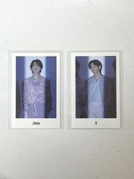 bts 小卡 2022 exhibition proof lucky draw v taehyung jimin