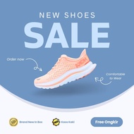 H0KA KAWANA Running Shoes Peach Free Socks/
