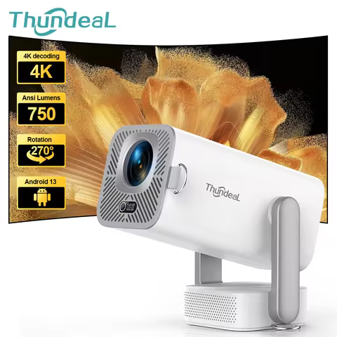 ThundeaL Full HD Projector TD80Pro 1080P 4K Projetor 750Ansi Mini Portable Proyector TD80 Pro TD80W 