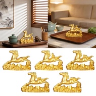 [szluzhen3gv] Horse Art Figurine Money Horse Statue Wealth Horse Figurine Horse Statue for Desk