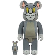 Tom &amp; Jerry Tom Flocky Bearbrick 400% &amp; 100% Pack Medicom Toy Authentic Product