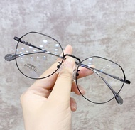 [จัดส่งในกทม] แว่นสายตาสั้ แว่นตาป้องกันแสงสีฟ้า แว่นกรองแสงสีฟ้า แว่นตาคอมพิวเตอร์ กรอบโลหะ ผู้ชายและผู้หญิง คุณภาพสูง