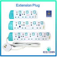 [Sirim] Extension Wire Trailing Socket 2 Meter (3 Way / 4 Way / 5 Way) Extension Cord