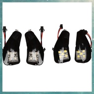 (OAKF) 2PCS LED Rearview Puddle Light Under Side Mirror Welcome Lamp for Alphard 20 Series Vellfire