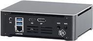 HUNSN 4K Mini PC, Desktop Computer, Server, 6 Cores I7 8750H, Windows 11 Pro or Linux Ubuntu, BM21b, Wi-Fi 6, BT 5.2, DP, HDMI, 6 x USB3.0, Type-C, LAN, Smart Fan, 32G RAM, 512G SSD