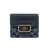 [Coach] Wallet Half Wallet Signature Chambray Small Morgan Wallet CH151 IMDEI (Denim Multi) Outlet Women