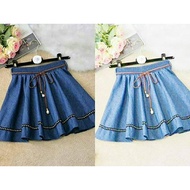 FM- 57 513 Denim Skirt 105,000 Imported Wash Denim Material fits L