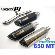 Project79 Exhaust CFMOTO 650MT Slip on Piping Muffler Stainless Steel Project 79 Accessories Motor Q