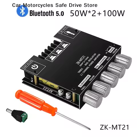 ZK-MT21 Channel Bluetooth 5.0 CS8673E 2.1 Subwoofer Amplifier Board 50W X 2+100W Power Audio Stereo 