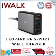 IWalk Leopard P5 5-Port Wall Charger w/ PD 30W &amp; Quick charge ADL006 5U01T