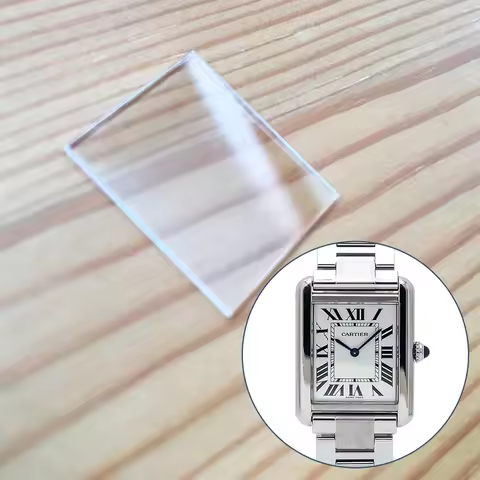 Sapphire Crystal Glass for Cartier Tank Solo CAT3170 24X30mm Lady Watch